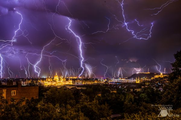 Budapest durant un orage