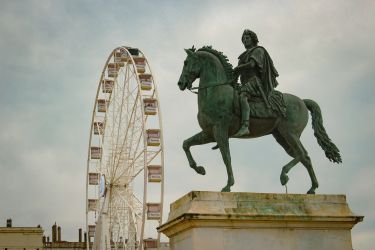 La place Bellecour &agrave; Lyon.